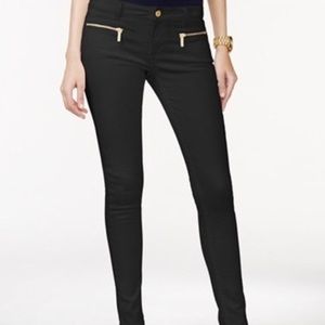 Micheal Kors black pants with gold zipper pockets Size 16 Izzy Skinny